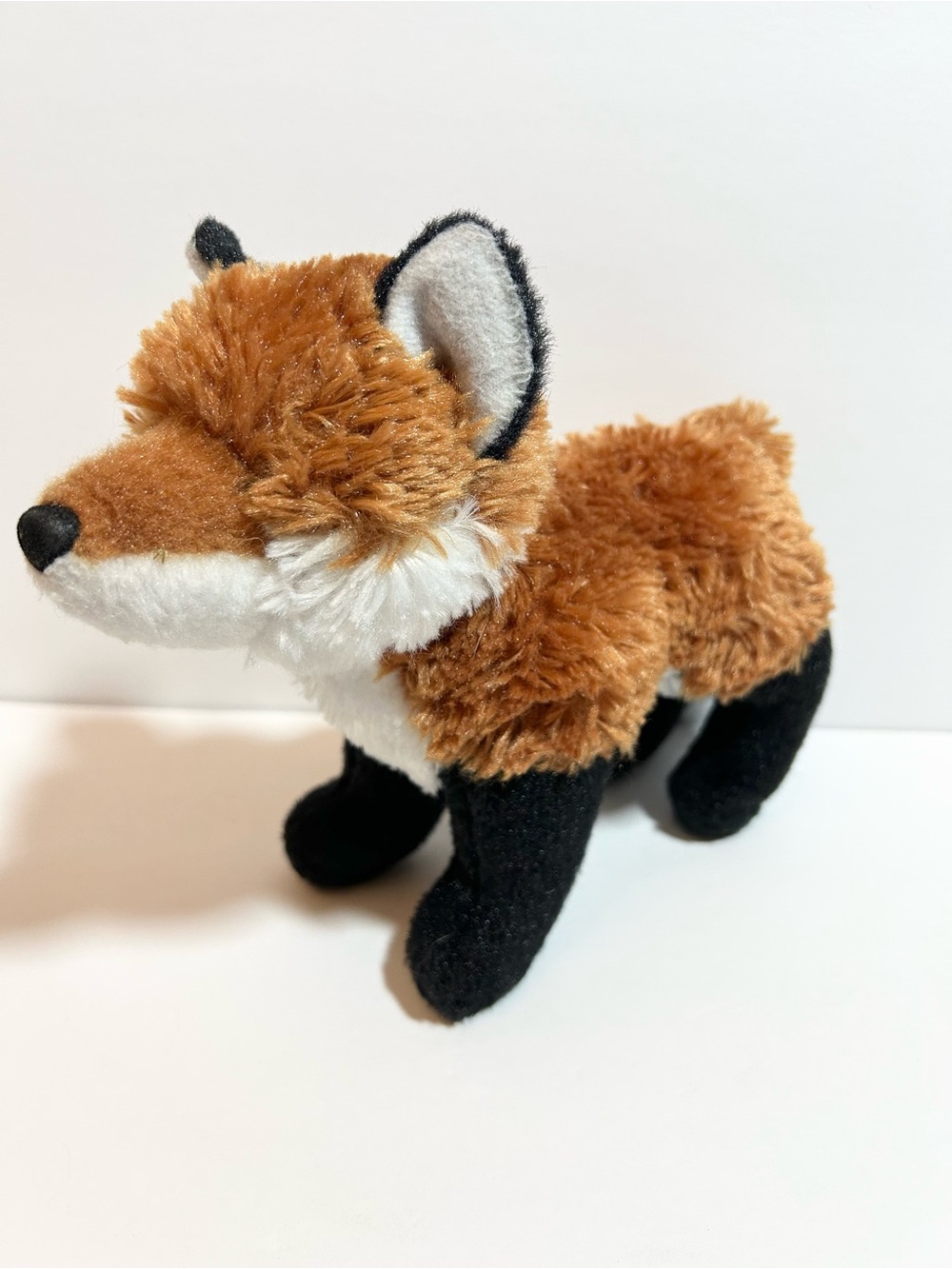 Douglas Bushy Red Fox 9" Plush Toy Stuffed Animal White Brown Black White